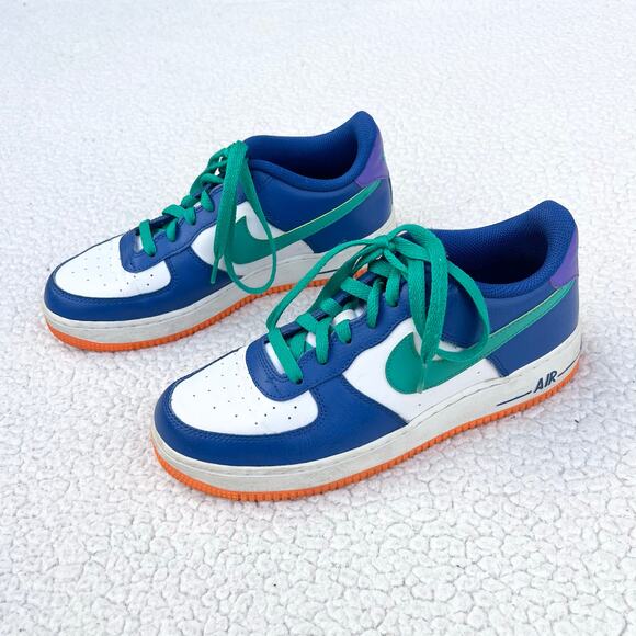 Nike Air Force 1 Low LV8 GS Gym Blue - Picture 1 of 6